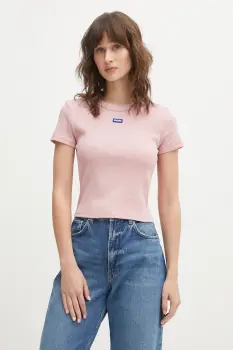 HUGO Blue tricou Baby Tee_B imagine