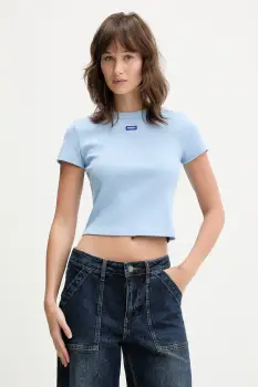 HUGO Blue tricou Baby Tee_B imagine