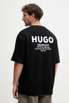 HUGO Blue tricou barbatesc din bumbac Nalono imagine