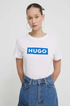 HUGO Blue tricou din bumbac Classic Tee_B imagine