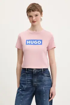Hugo Blue tricou din bumbac Classic Tee_B imagine