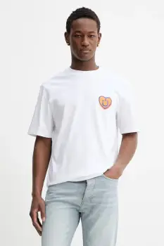 Hugo Blue tricou din bumbac Nalentinio imagine