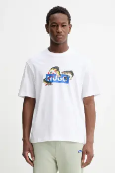 Hugo Blue tricou din bumbac Nalotrix imagine