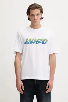 HUGO Blue tricou din bumbac Napolux imagine