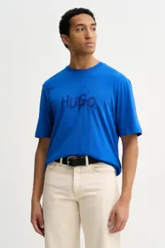 Hugo Blue tricou din bumbac Nierofix imagine