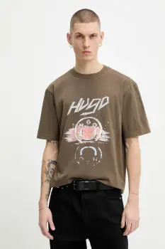 HUGO Blue tricou din bumbac Noctornix imagine