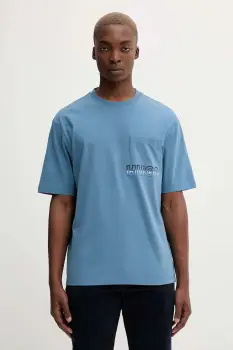 HUGO Blue tricou din bumbac Nogoste imagine