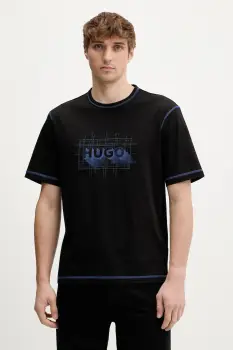 Hugo Blue tricou din bumbac Nothal imagine