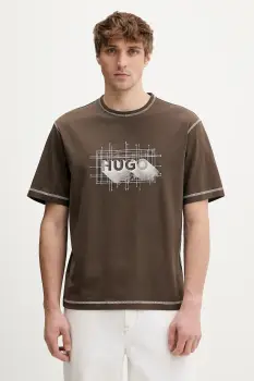 Hugo Blue tricou din bumbac Nothal imagine