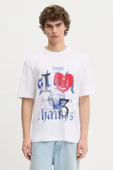 HUGO Blue tricou din bumbac Notix imagine