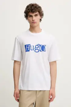 HUGO Blue tricou din bumbac Nugix imagine