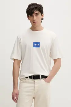 HUGO Blue tricou masculin de bumbac Nayonix imagine