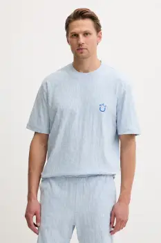 HUGO Blue tricou pentru barbati bumbacesc Nagutee imagine