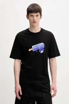 HUGO Blue tricou pentru barbati, din bumbac Noglasy imagine