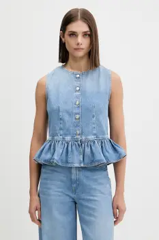 HUGO bluza cu volane pentru femei, din denim Gimma imagine