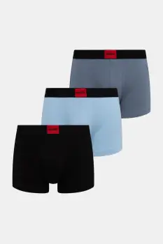 HUGO Boxeri barbati bumbac cu elastan TRUNK TRIPLET GALAXY pachet de 3 imagine