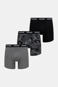 HUGO boxeri barbati din bumbac cu elastan BOXERBR TRIPLET DESIGN pachet de 3 imagine