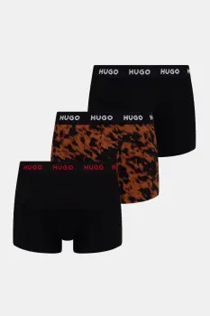 HUGO boxeri barbati din bumbac cu elastan TRIPLET DESIGN pachet de 3 imagine