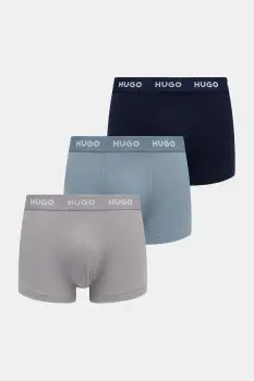 HUGO boxeri barbati din bumbac cu elastan TRUNK TRIPLET PACK pachet de 3 imagine