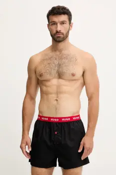 HUGO boxeri de bumbac 3-pack WOVEN BOXER TRIPLET imagine