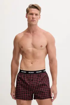 HUGO boxeri de bumbac 3-pack WOVEN BOXER TRIPLET imagine