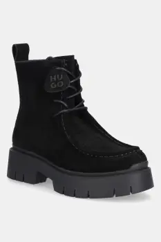 HUGO cizme din piele intoarsa Kris imagine