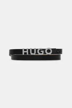 HUGO curea de piele Zula Belt 1,5cm imagine