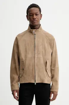 HUGO geaca din piele intoarsa Loridge imagine