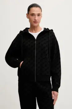 HUGO hanorac de loungewear pentru femei, cu bumbac FLOKKY_JACKET imagine