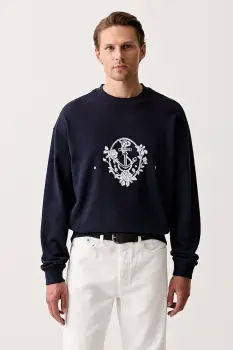 HUGO hanorac oversized pentru barbati din bumbac Dursen imagine