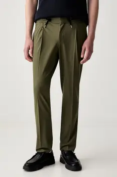 HUGO pantaloni chinos pentru barbati cu lana Getlin251F3 imagine