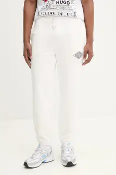 HUGO pantaloni de trening din bumbac imagine