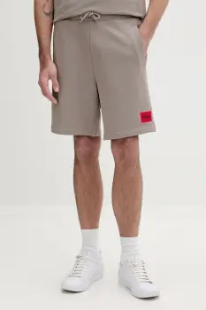 HUGO pantaloni scurti de trening barbati de bumbac Diz222 imagine