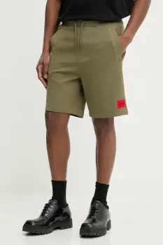 HUGO pantaloni scurti de trening barbati de bumbac Diz222 imagine