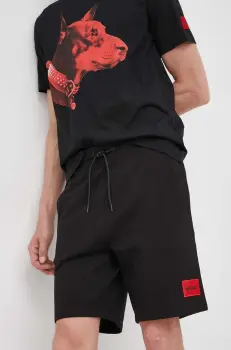 HUGO pantaloni scurti de trening barbati din bumbac Diz222 imagine