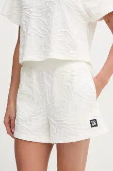 HUGO pantaloni scurti pentru femei, cu bumbac ZEB_short imagine