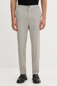 HUGO pantaloni slim fit pentru barbati, cu amestec de lana Gos233F1X imagine