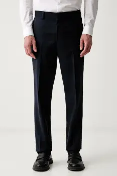 HUGO pantaloni slim fit pentru barbati din lana Hogan263X imagine