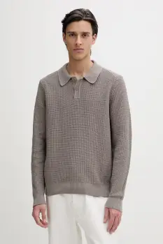 HUGO pulover de bumbac Saffowl imagine