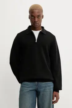 HUGO pulover de bumbac San Pauley-C imagine