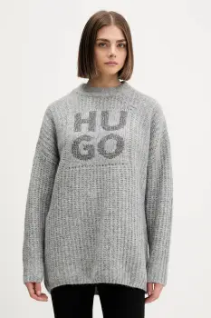 HUGO pulover din amestec de lana Sloguis imagine