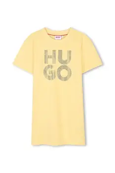 HUGO rochie din bumbac pentru copii imagine