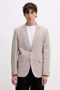 HUGO Sacou cu un singur rand de nasturi barbatesc cu amestec de in Arti253X imagine