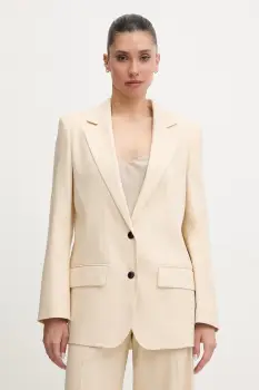 HUGO sacou de costum pentru femei, din amestec de in Anetali imagine