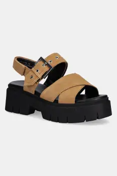 HUGO sandale din piele intoarsa Kris imagine