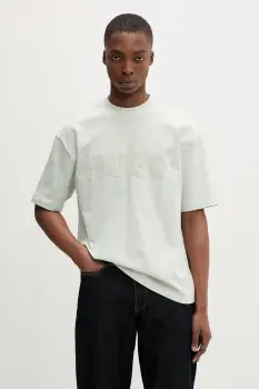 HUGO tricou basic barbatesc din bumbac Dinkee imagine