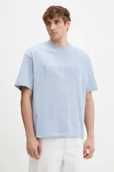 HUGO tricou basic barbatesc din bumbac Dinkee imagine