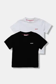 HUGO tricou de bumbac pentru copii 2-pack imagine