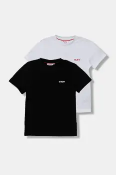 HUGO tricou de bumbac pentru copii 2-pack imagine