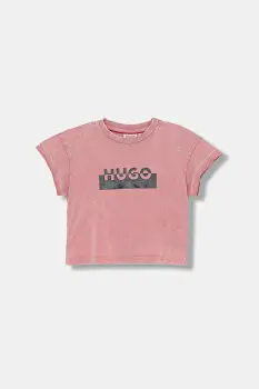 HUGO tricou de bumbac pentru copii imagine